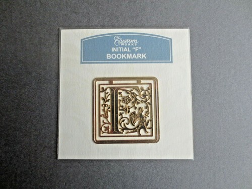 New bookmark letter gold - bookmark,