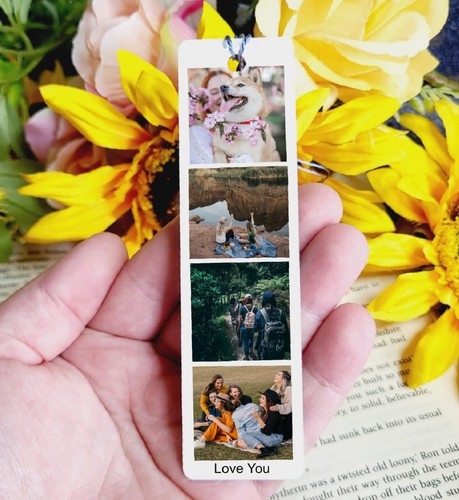 Metal photo bookmark