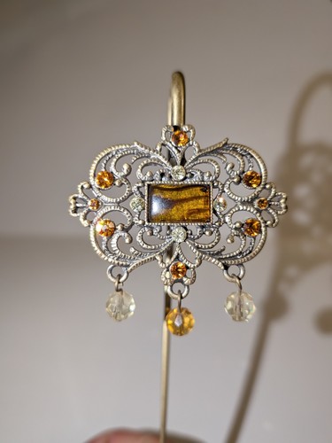 Vintage metal bookmark - , with
