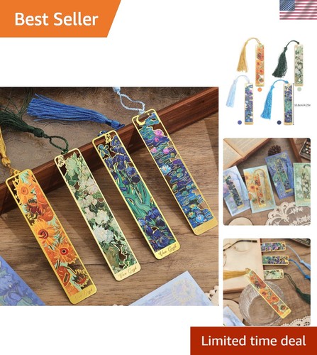 Pieces metal bookmarks with - 4,
