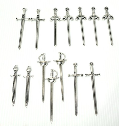 14pc silver sword bookmark - bookmark, lot