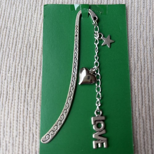 Bookmark metal silver - , plated