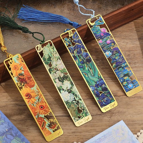 Pieces metal bookmarks with - 4,