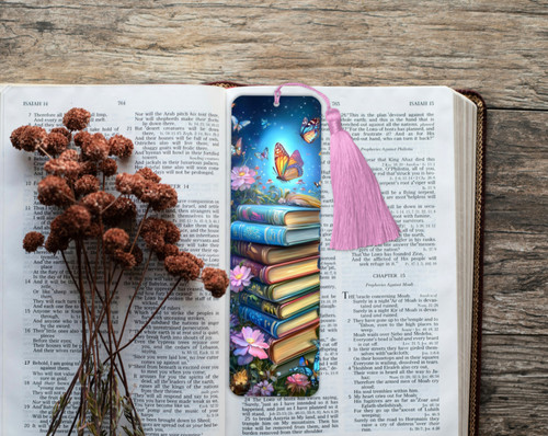 Aluminium bookmark vintage - bookmark,