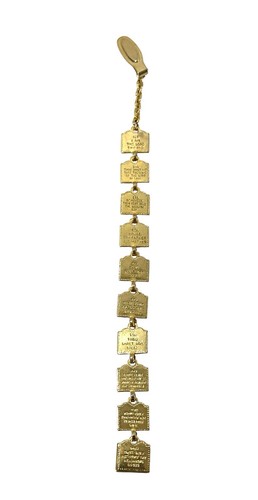 Vintage ten commandments gold - commandments,