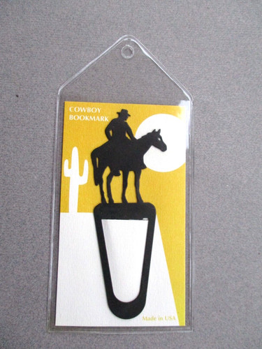 Metal bookmark cowboy - metal, on