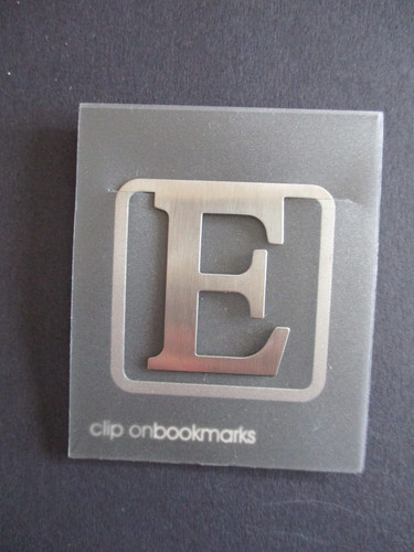 Metal bookmark letter - metal,