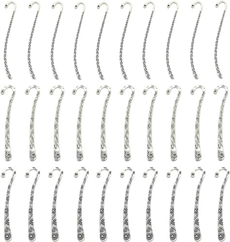 Pack metal bookmark silver - metal,