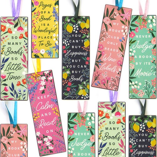 Floral metal bookmark flower - floral,