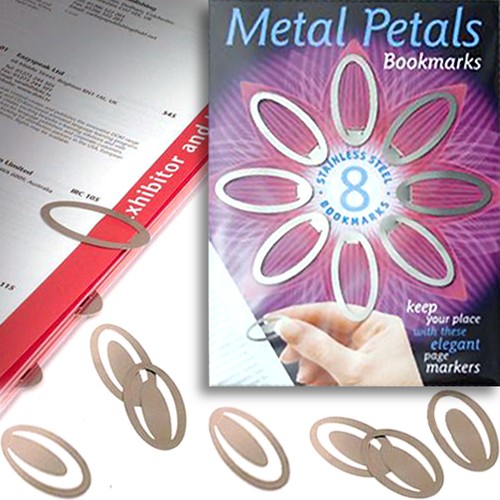 Metal clip bookmark - 8, on