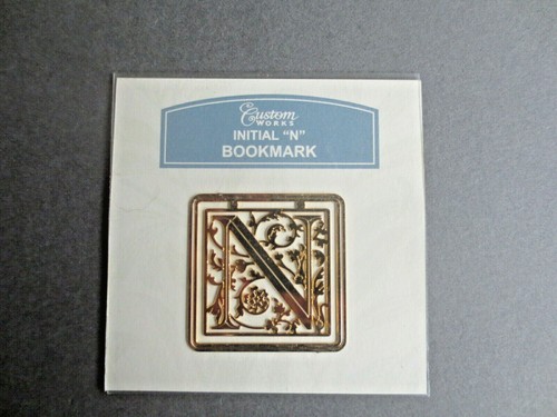 New bookmark letter gold - new,