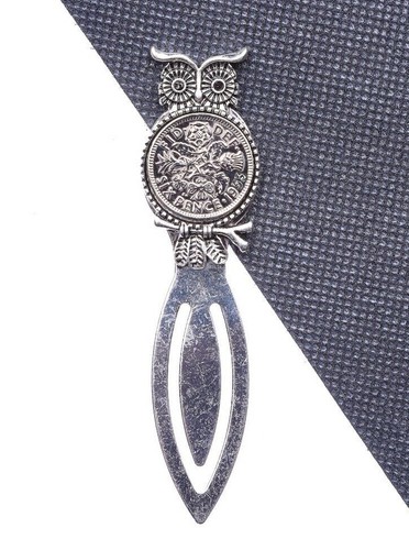Lucky sixpence bookmark - bookmark,